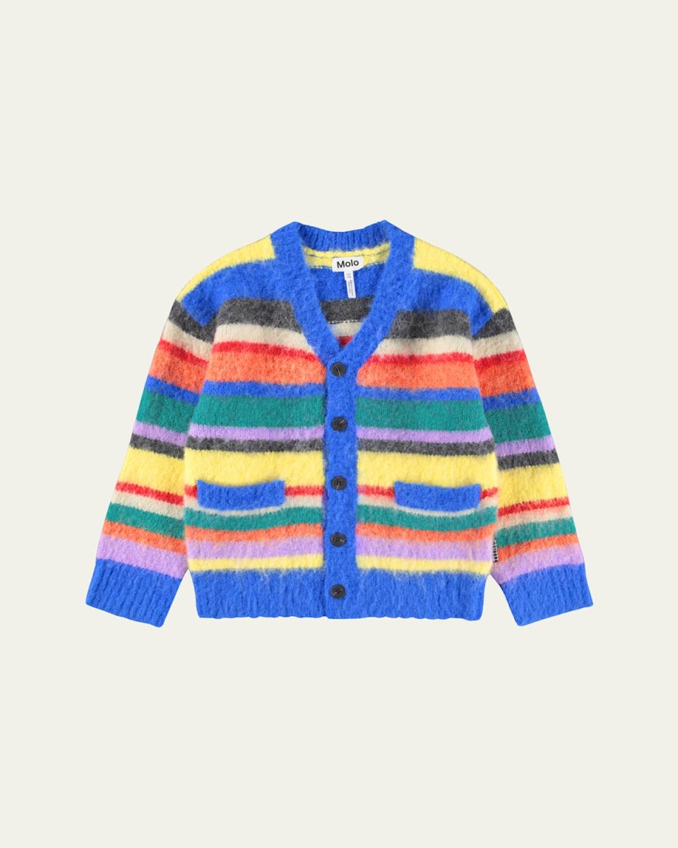 Girl's Brutus Striped Cardigan, Size 3T-6